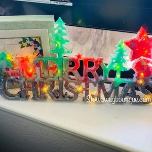 LED Merry Christmas sign